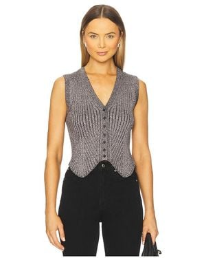 AllSaints Cruz Shine Waistcoat - Black