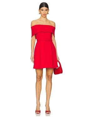 Nadine Merabi Minivestido Acampanado Y Ajustado Bardot En Color Rojo Talla (También En 8/M)