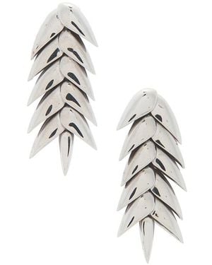 Bevza Spikelet Short Earrings - Metallic