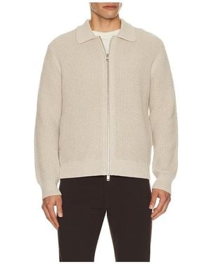 Theory Eco Cashton Gary Full Zip - Natural