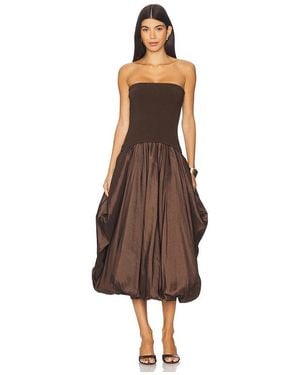 Jonathan Simkhai Izzy Midi Dress - Brown