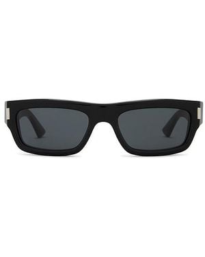Saint Laurent Sonnenbrille Rectangular - Schwarz