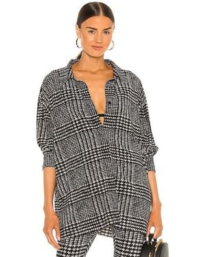 Norma Kamali Oversized Boyfriend Nk Shirt - Black