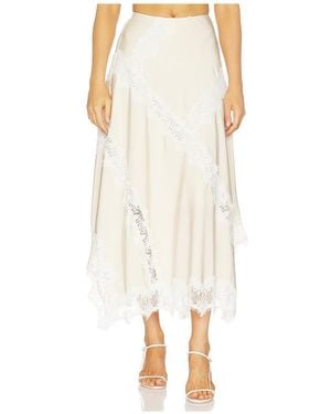 MORE TO COME Merrick Lace Maxi Skirt - Natural
