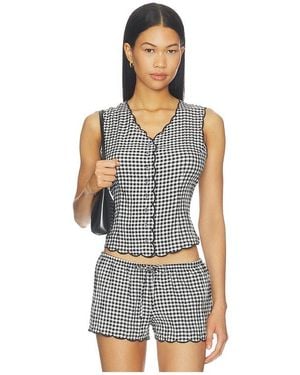 Montce Scalloped Vest Top - Multicolor
