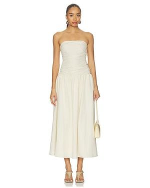 ALL THE WAYS Valery Strapless Maxi Dress - White