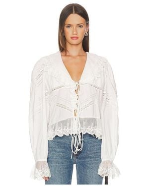 Scarlett Poppies Rosalia Top - White