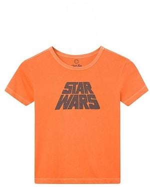 Junk Food Camiseta Star Wars May The Force Be With You En Color Burnt Talla (También En S, Xxs, Xs) - Naranja