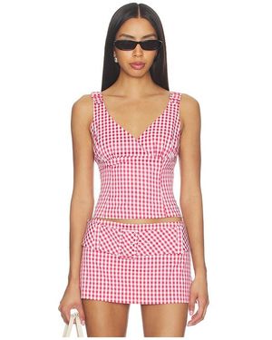 Amanda Uprichard Alistair Top - Pink