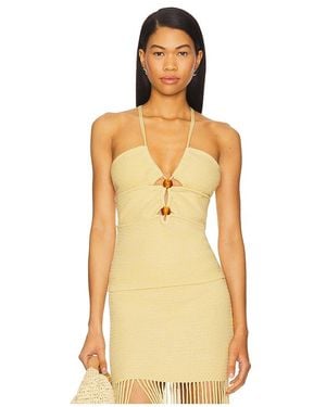 OSIS STUDIO Nina Top En Color Amarillo Limon Talla (También En Xs, S, M, Xl) - Naranja