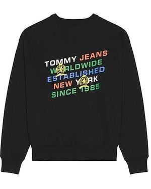 Tommy Hilfiger Hoodie Varsity - Schwarz
