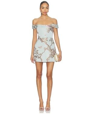 SAU LEE Bruna Brocade Mini Dress - Multicolor