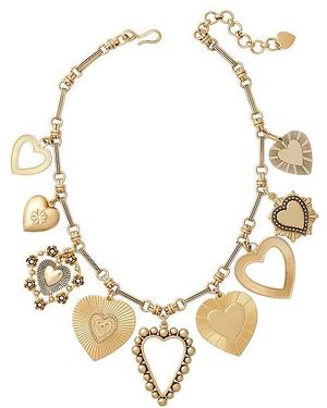 Brinker & Eliza Queen Of Hearts Necklace - Metallic