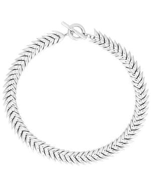 Bevza Collar Spikelet En Color Plateado Metálico Talla - Negro