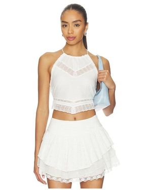 For Love & Lemons Lou Scarf Top - White