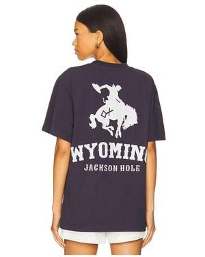 Diamond Cross Ranch Wyoming Classic Tee - Blue