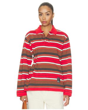 Damson Madder Noah Cinch Rugby Polo - Red