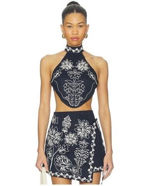 Agua Bendita Elay Crop Top - Blue