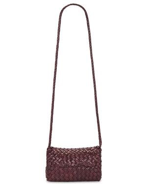 Loeffler Randall Mini Bolso Bandolera Tejido Vinie En Color Vino Talla - Multicolor