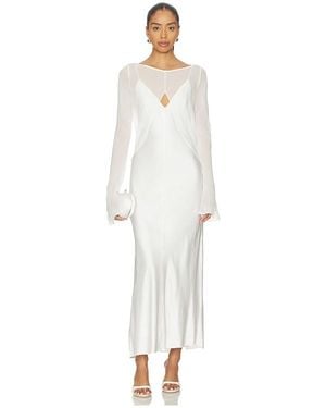 Significant Other Eevie Long Sleeve Maxi Dress - White