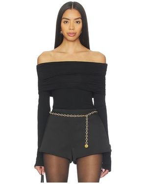 ALL THE WAYS Velika Off Shoulder Top - Black