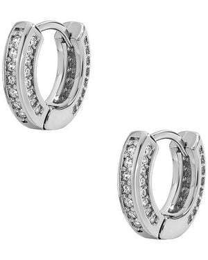 Mazin Jewels Charlotte Hoops Earring - White