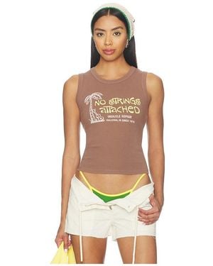 Daydreamer No Strings Attached Shrunken Tank Top - Multicolour