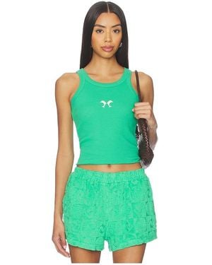 Araminta James Dolphin Tank Top - Green