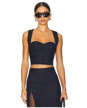 retroféte Monet Waistcoat - Blue