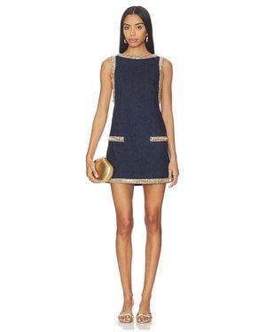 retroféte Vestido Dorte En Color Azul Marino Talla (También En M, S, Xs)