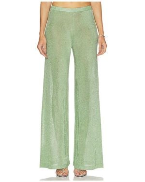 SER.O.YA Sheldon Metallic Knit Pant - Green