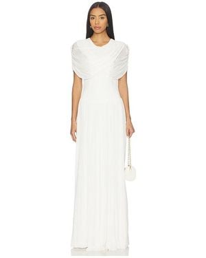 Jonathan Simkhai Nancie Cape Dress - White