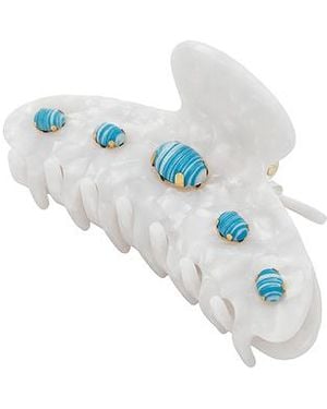 Lele Sadoughi Large Cabochon Claw Clip - Blue