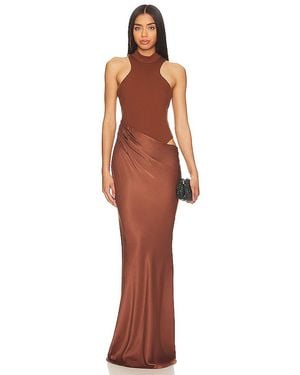 Camila Coelho Estrella Maxi Dress - Brown