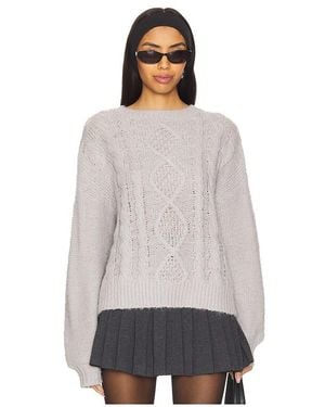 Sanctuary Cosy Cable Crew Jumper - White