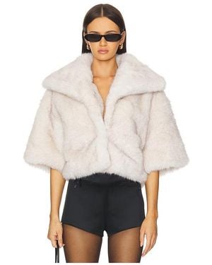 Lovers + Friends Cropped Claude Coat - White