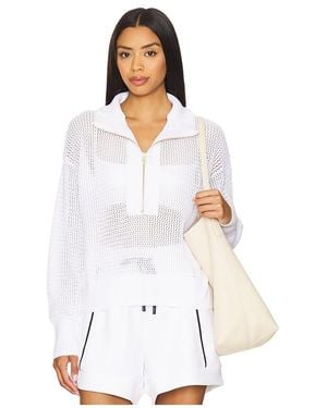 Varley Aurora Half Zip Knit Pullover - White