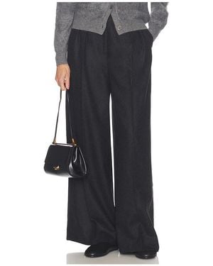 Anine Bing Pantalón Con Trabillas Lou En Color Negro Talla (También En 34, 36, 38)