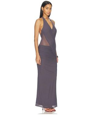 superdown Chloe Halter Maxi Dress in Black | Lyst