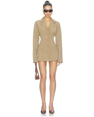 SNDY'S Roxana Cinch Blazer Dress - Natural