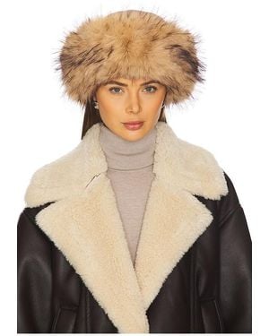 Jocelyn Faux Shearling Roller Hat - Multicolour
