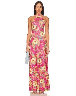 Agua Bendita Maxivestido Darmi En Color Rosado Talla (También En S) - Rojo