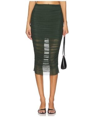 SER.O.YA Falda Maja En Color Verde Oscuro Talla (También En M)