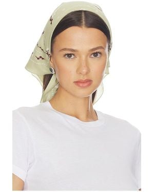 Rag & Bone Floral Western Bandana En Color Verde Salvia Talla