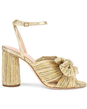 Loeffler Randall Camellia Bow Heel With Ankle Strap - Orange