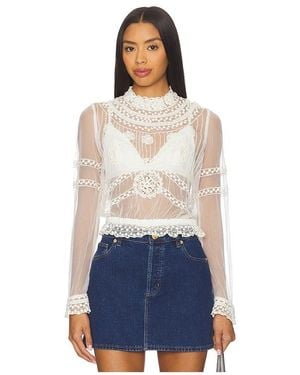 Free People X Revolve Forever Romance Blouse - Blue