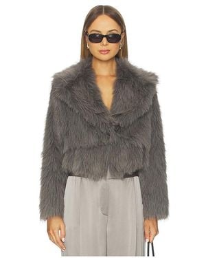 The Sei Faux Fur Bomber Jacket - Multicolor