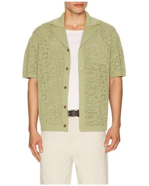 Drole de Monsieur Chemise Maille Dentelle - Green