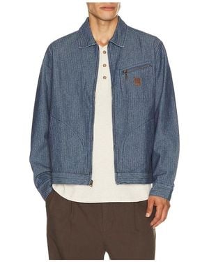 Brixton Mechanic Garage Zip Jacket - Blue