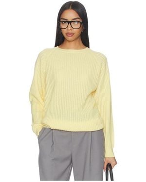 FRAME Suéter De Cachemira “Sunbeam” En Color Amarillo Limon Talla (También En Xs, S, M)